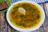 Куриный суп со щавелем, картофелем и рисом